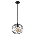 Lucide 21428/25/30 DANZA - Lampa wisząca - 25 cm - 1xE27 - Czarna