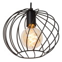 Lucide 21428/25/30 DANZA - Lampa wisząca - 25 cm - 1xE27 - Czarna