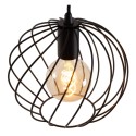 Lucide 21428/25/30 DANZA - Lampa wisząca - 25 cm - 1xE27 - Czarna