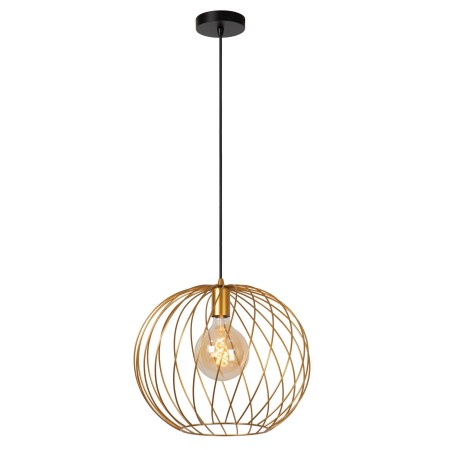 Lucide 21428/40/02 DANZA - Lampa wisząca - 40 cm - 1xE27 - Matowe złoto - Mosiądz