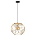 Lucide 21428/40/02 DANZA - Lampa wisząca - 40 cm - 1xE27 - Matowe złoto - Mosiądz