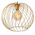 Lucide 21428/40/02 DANZA - Lampa wisząca - 40 cm - 1xE27 - Matowe złoto - Mosiądz