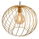 Lucide 21428/40/02 DANZA - Lampa wisząca - 40 cm - 1xE27 - Matowe złoto - Mosiądz