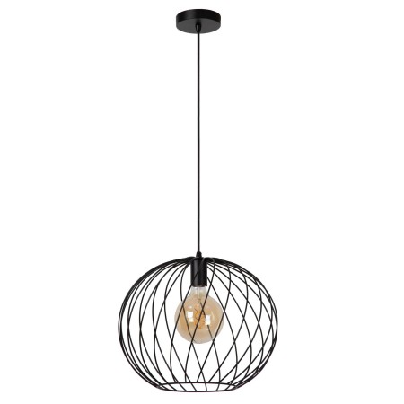 Lucide 21428/40/30 DANZA - Lampa wisząca - 40 cm - 1xE27 - Czarna