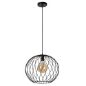Lucide 21428/40/30 DANZA - Lampa wisząca - 40 cm - 1xE27 - Czarna