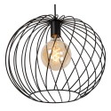 Lucide 21428/40/30 DANZA - Lampa wisząca - 40 cm - 1xE27 - Czarna