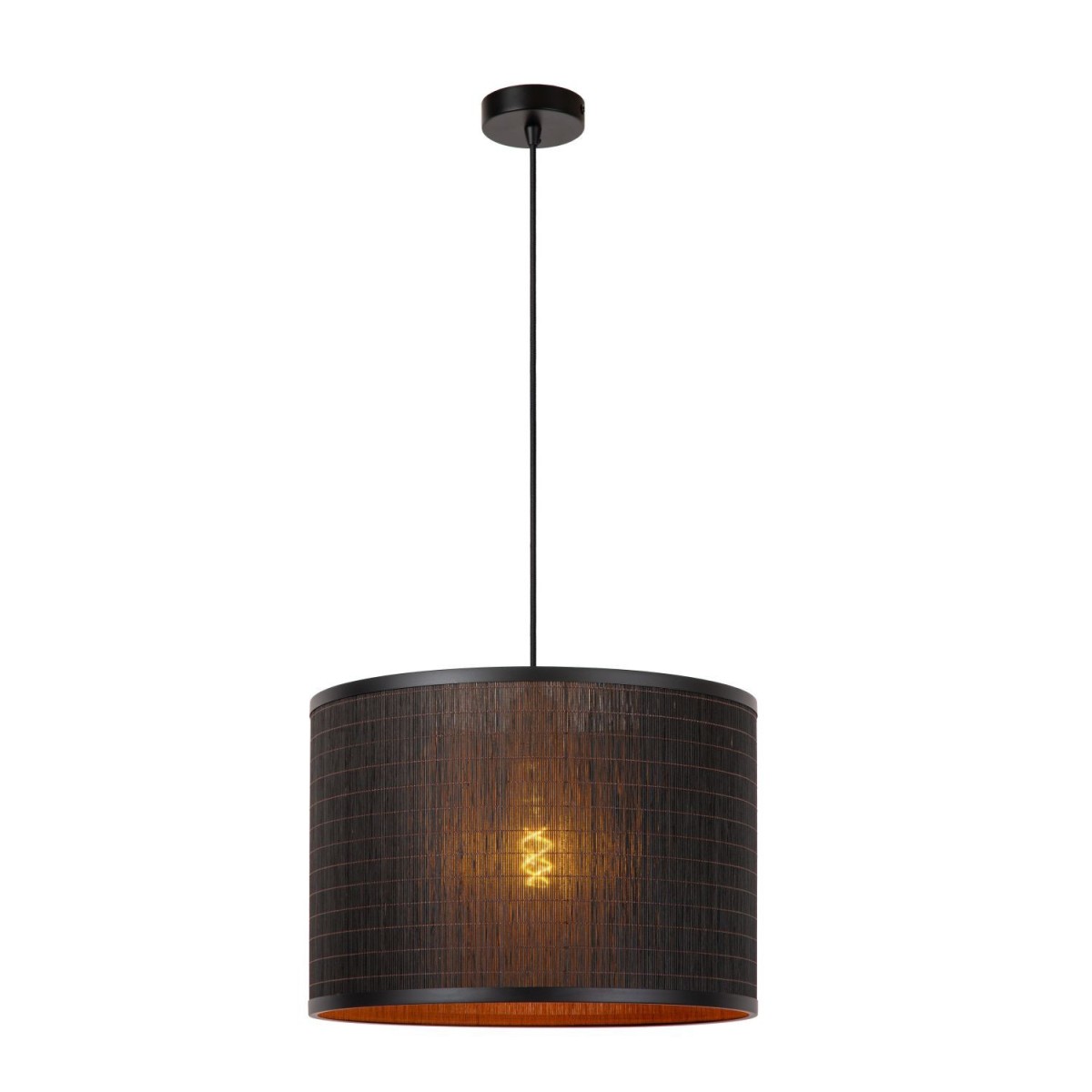Lucide 21429/01/30 TAGALOG - Lampa wisząca - 40 cm - 1xE27 - Czarny