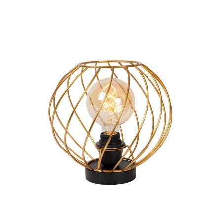 Lucide 21528/25/02 DANZA - Lampa stołowa - 25 cm - 1xE27 - Matowe złoto - Mosiądz