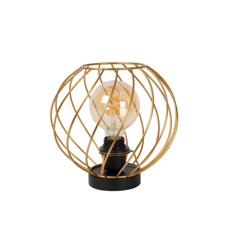 Lucide 21528/25/02 DANZA - Lampa stołowa - 25 cm - 1xE27 - Matowe złoto - Mosiądz