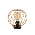 Lucide 21528/25/02 DANZA - Lampa stołowa - 25 cm - 1xE27 - Matowe złoto - Mosiądz