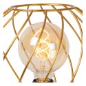 Lucide 21528/25/02 DANZA - Lampa stołowa - 25 cm - 1xE27 - Matowe złoto - Mosiądz