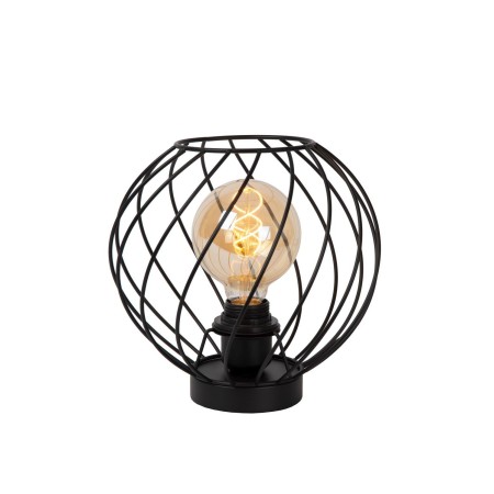 Lucide 21528/25/30 DANZA - Lampa stołowa - 25 cm - 1xE27 - Czarna