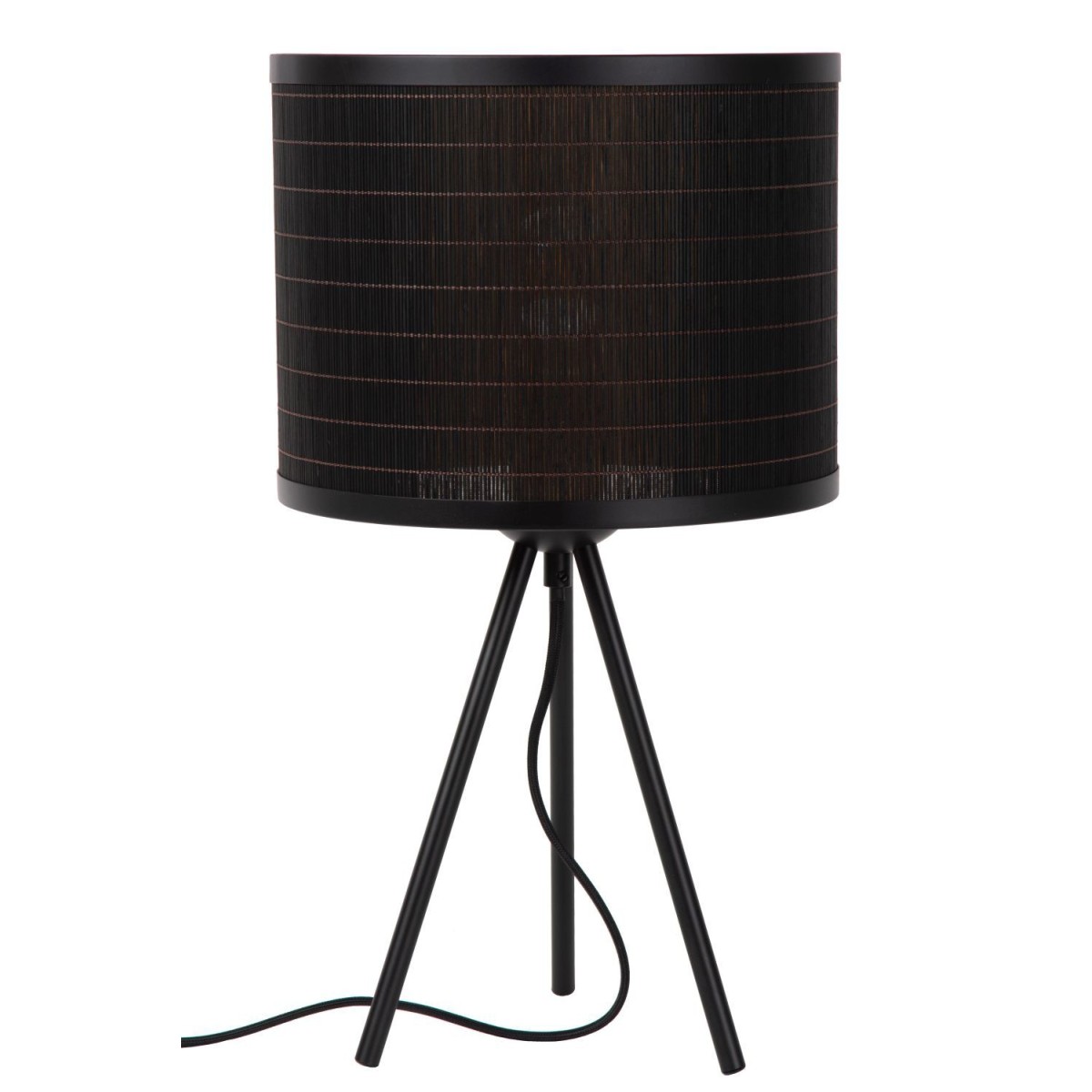 Lucide 21529/26/30 TAGALOG - Lampa stołowa - 26 cm - 1xE27 - Czarna