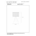 Lucide 21529/26/30 TAGALOG - Lampa stołowa - 26 cm - 1xE27 - Czarna