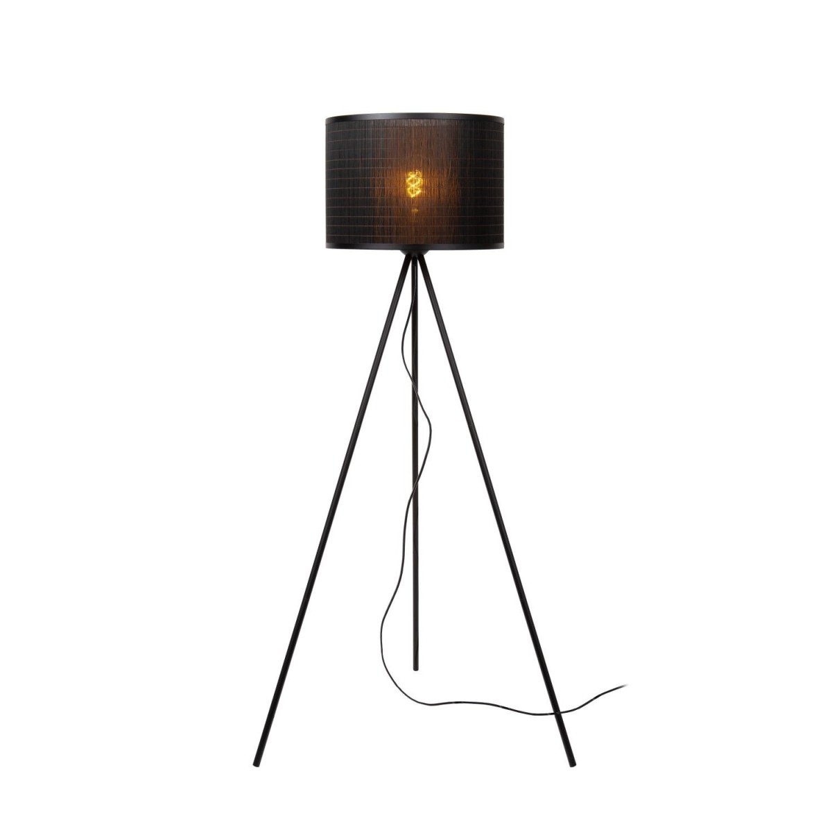 Lucide 21729/81/30 TAGALOG - Lampa podłogowa - 55 cm - 1xE27 - Czarna