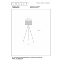 Lucide 21729/81/30 TAGALOG - Lampa podłogowa - 55 cm - 1xE27 - Czarna