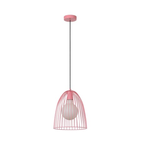 Lucide 74417/01/66 MACARONS - Lampa wisząca - 24.5 cm - 1xE27 - Różowy