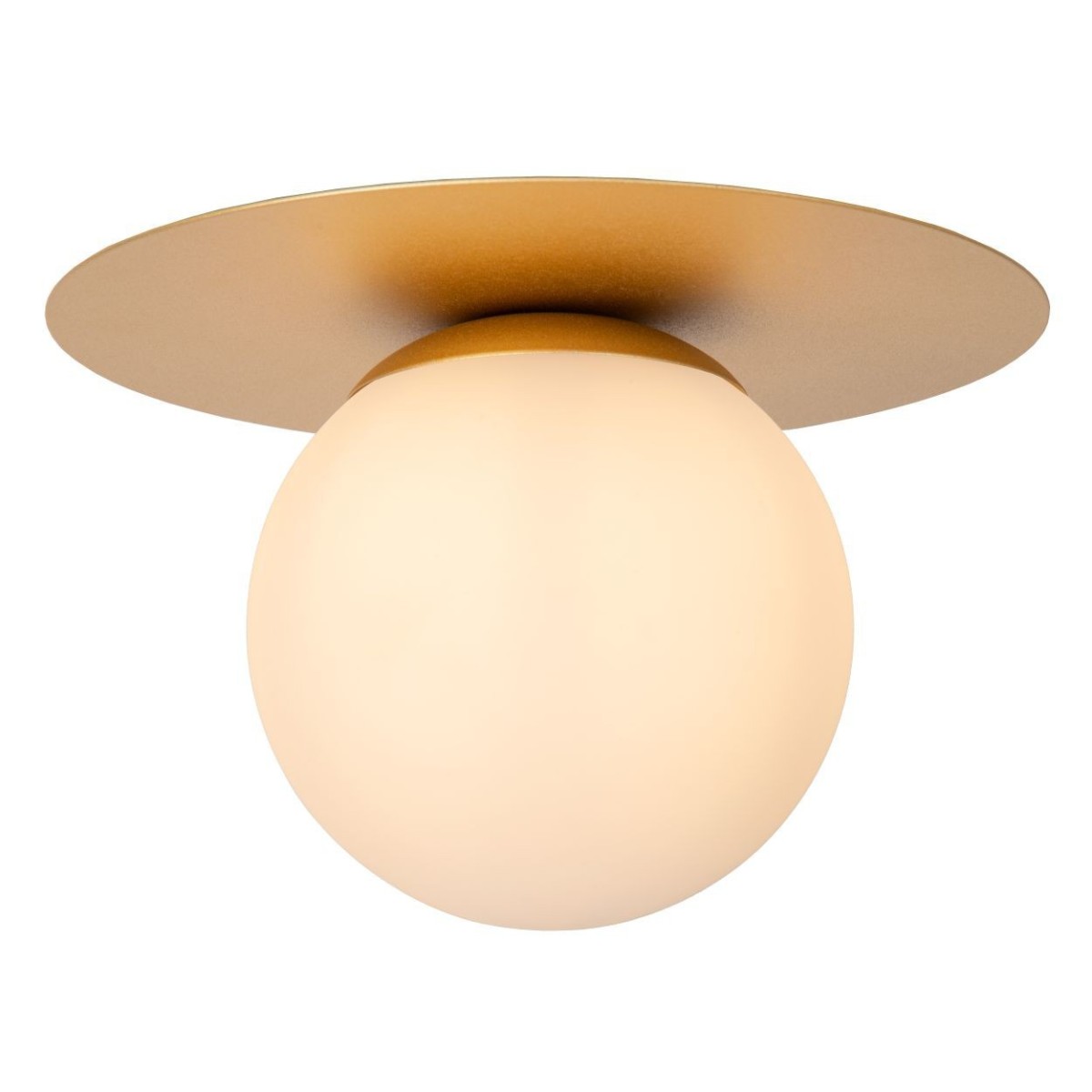 Lucide 79187/01/02 TRICIA - Lampa sufitowa wpuszczana - 25 cm - 1xE27 - Matowe złoto - Mosiądz