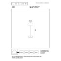 Lucide 15500/02/33 JOY - Lampa stołowa akumulatorowa do wewnątrz i na zewnątrz - Akumulator - 12 cm - Ściemniacz LED - 1x1.5…