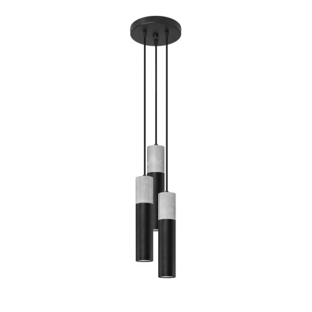 Lampa wisząca BORGIO kolor czarny / szary SOLLUX LIGHTING polska produkcja