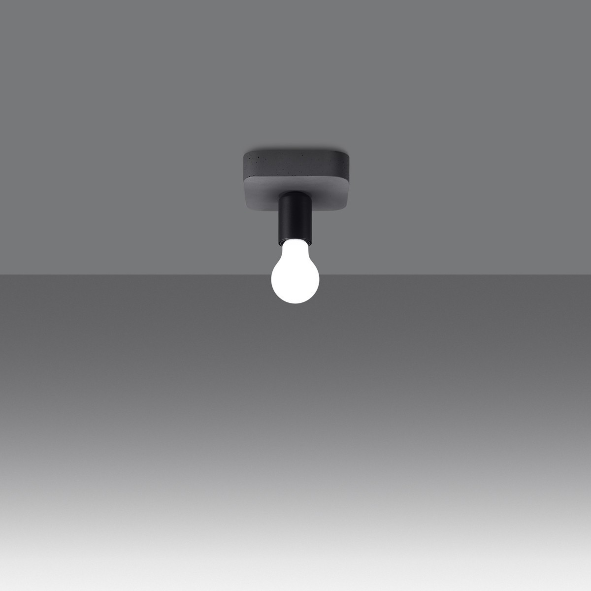 Plafon TAVO kolor szary SOLLUX LIGHTING polska produkcja