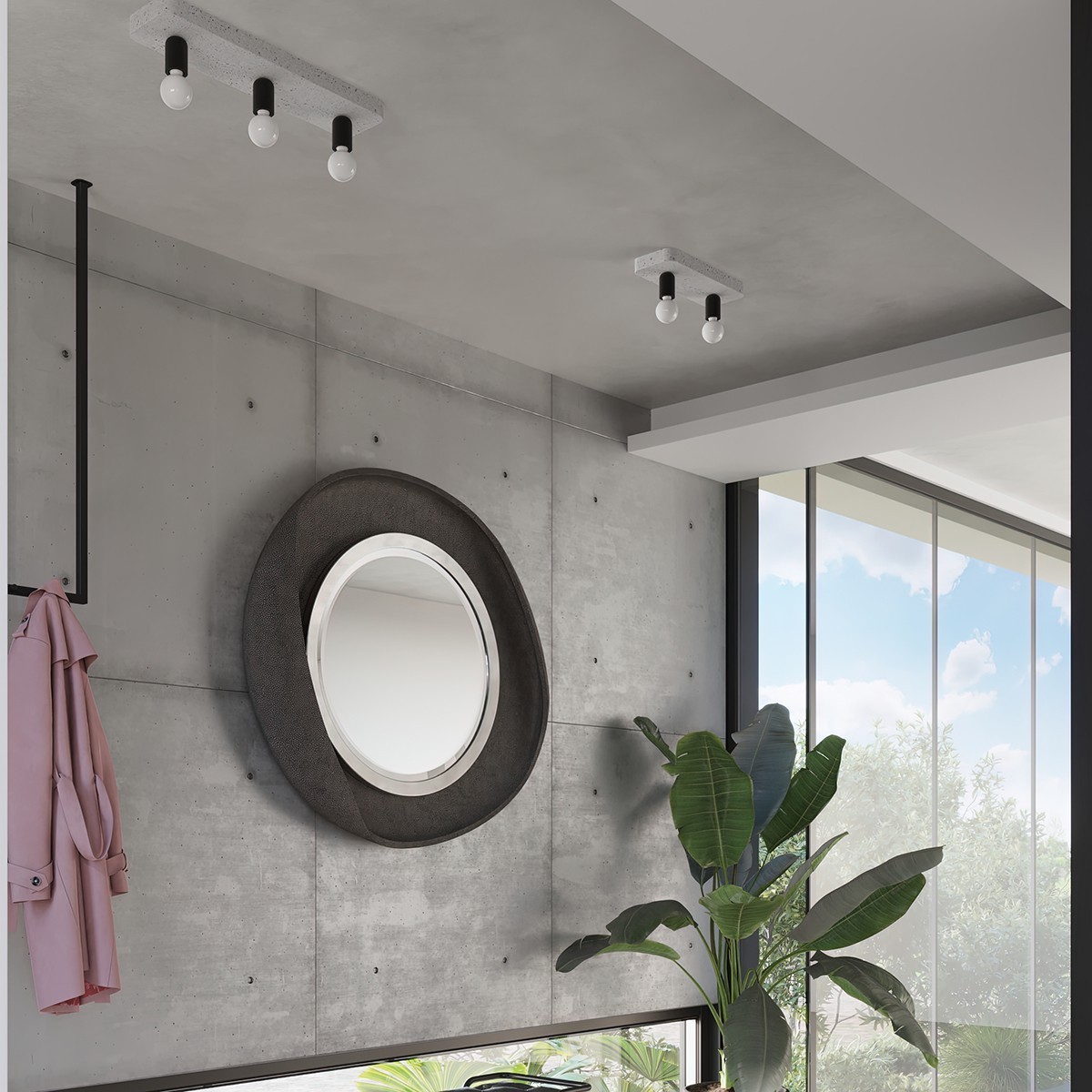 Plafon TAVO kolor szary SOLLUX LIGHTING polska produkcja