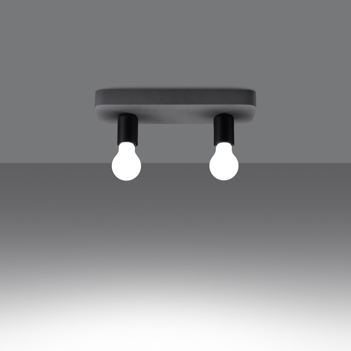 Plafon TAVO kolor szary SOLLUX LIGHTING polska produkcja