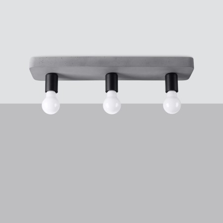 Plafon TAVO kolor szary SOLLUX LIGHTING polska produkcja