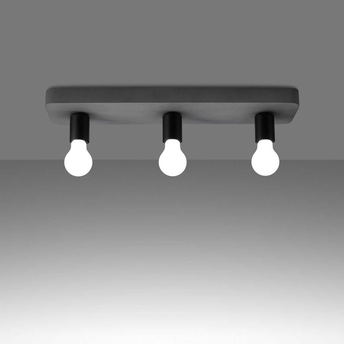 Plafon TAVO kolor szary SOLLUX LIGHTING polska produkcja