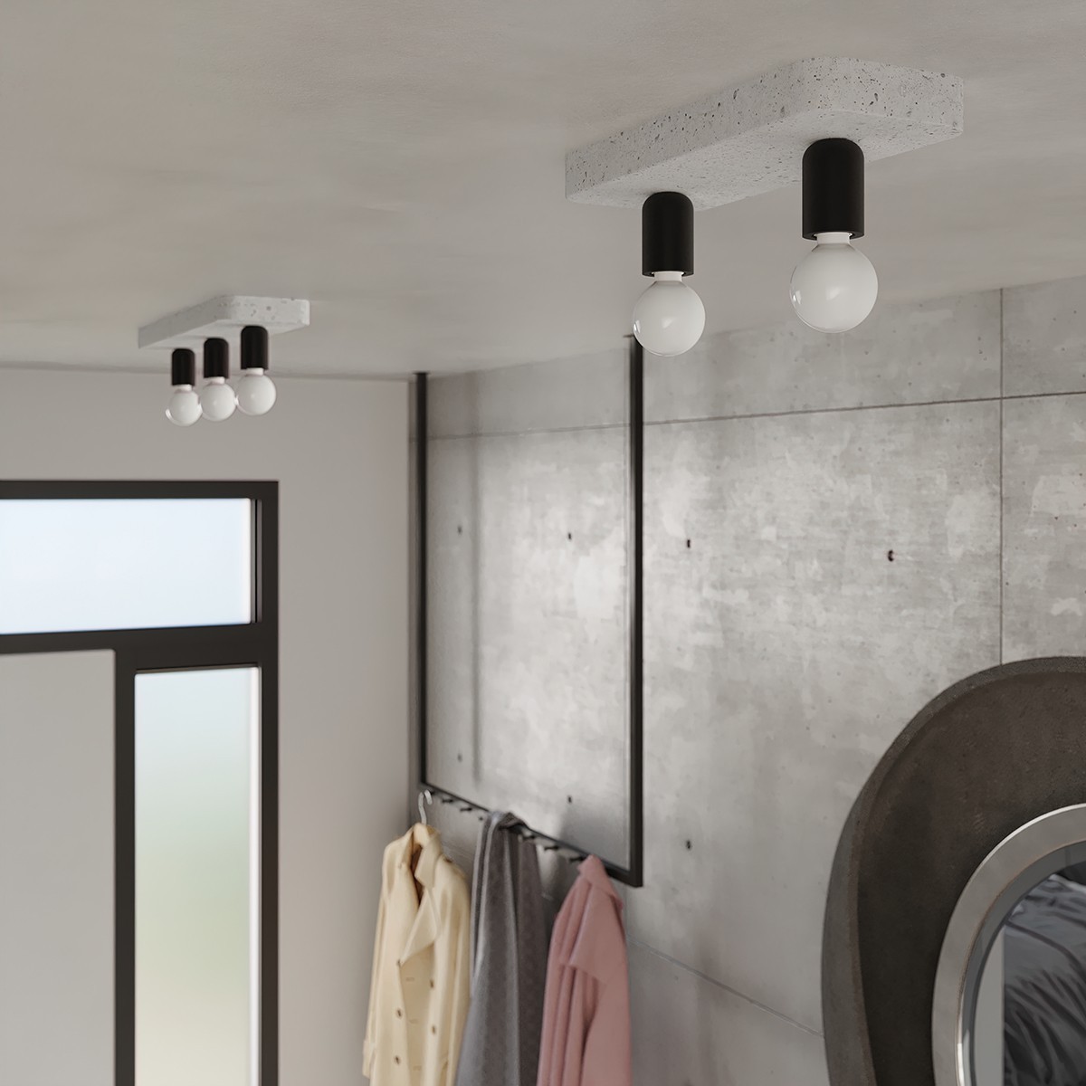 Plafon TAVO kolor szary SOLLUX LIGHTING polska produkcja