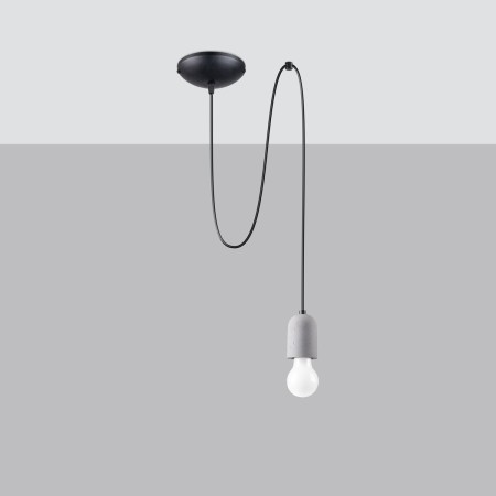 Lampa wisząca NESO kolor czarny / szary SOLLUX LIGHTING polska produkcja