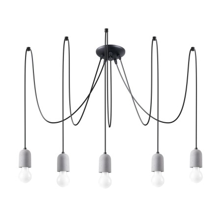 Żyrandol NESO kolor czarny / szary SOLLUX LIGHTING polska produkcja