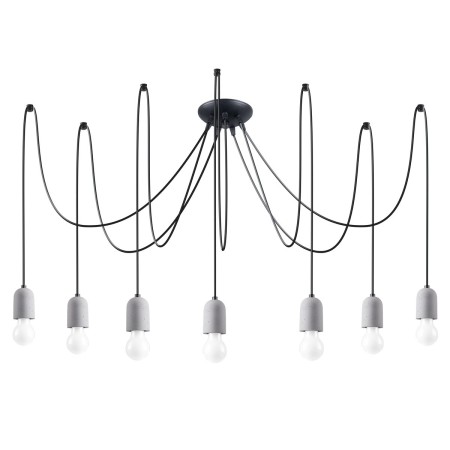 Żyrandol NESO kolor czarny / szary SOLLUX LIGHTING polska produkcja