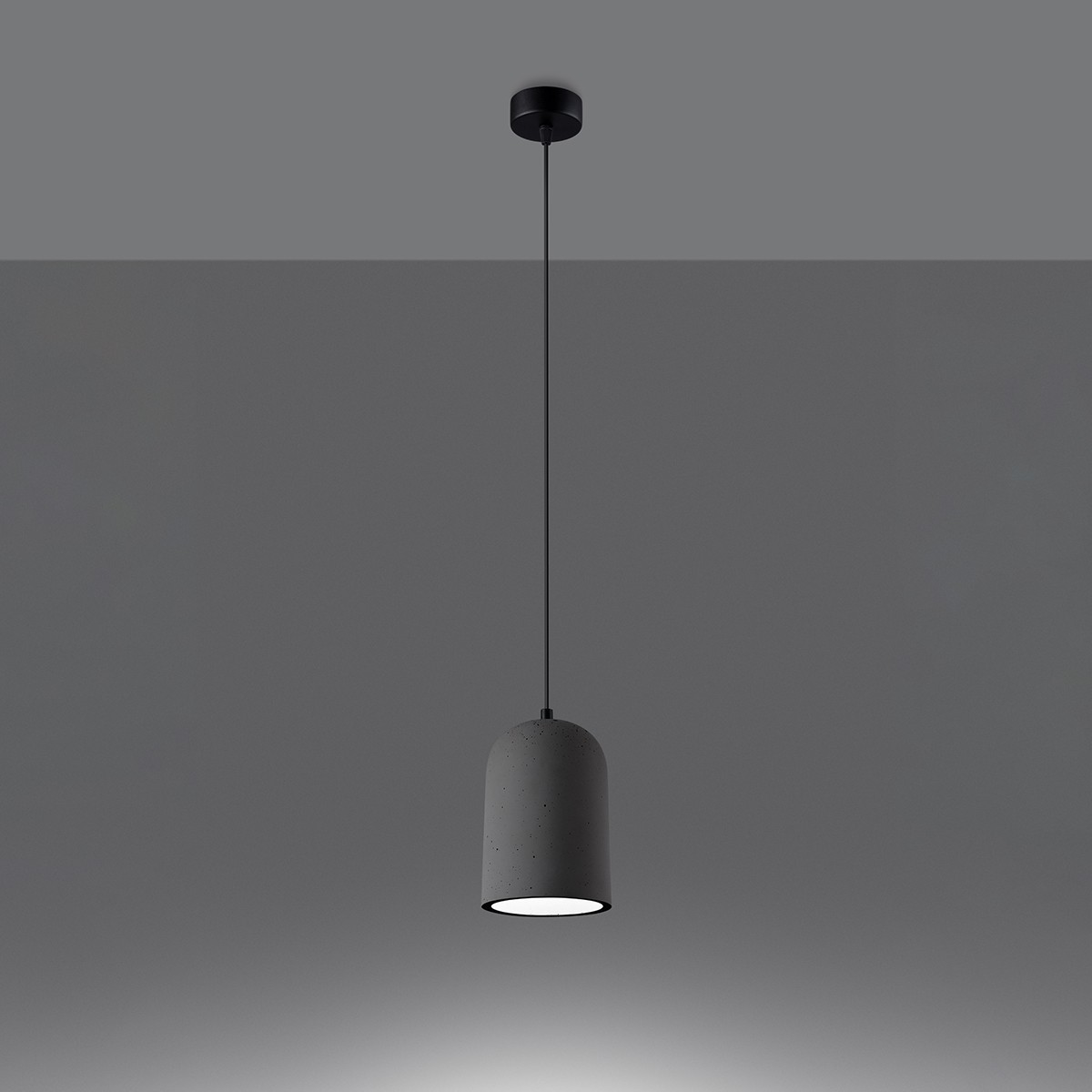 Lampa wisząca NIMIS kolor czarny / szary SOLLUX LIGHTING polska produkcja