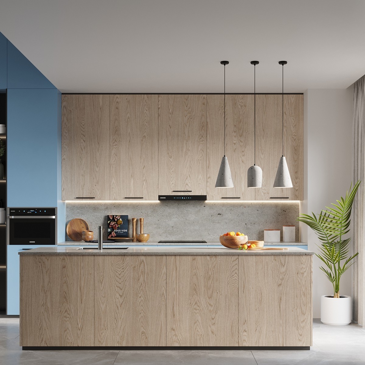 Lampa wisząca NIMIS kolor czarny / szary SOLLUX LIGHTING polska produkcja