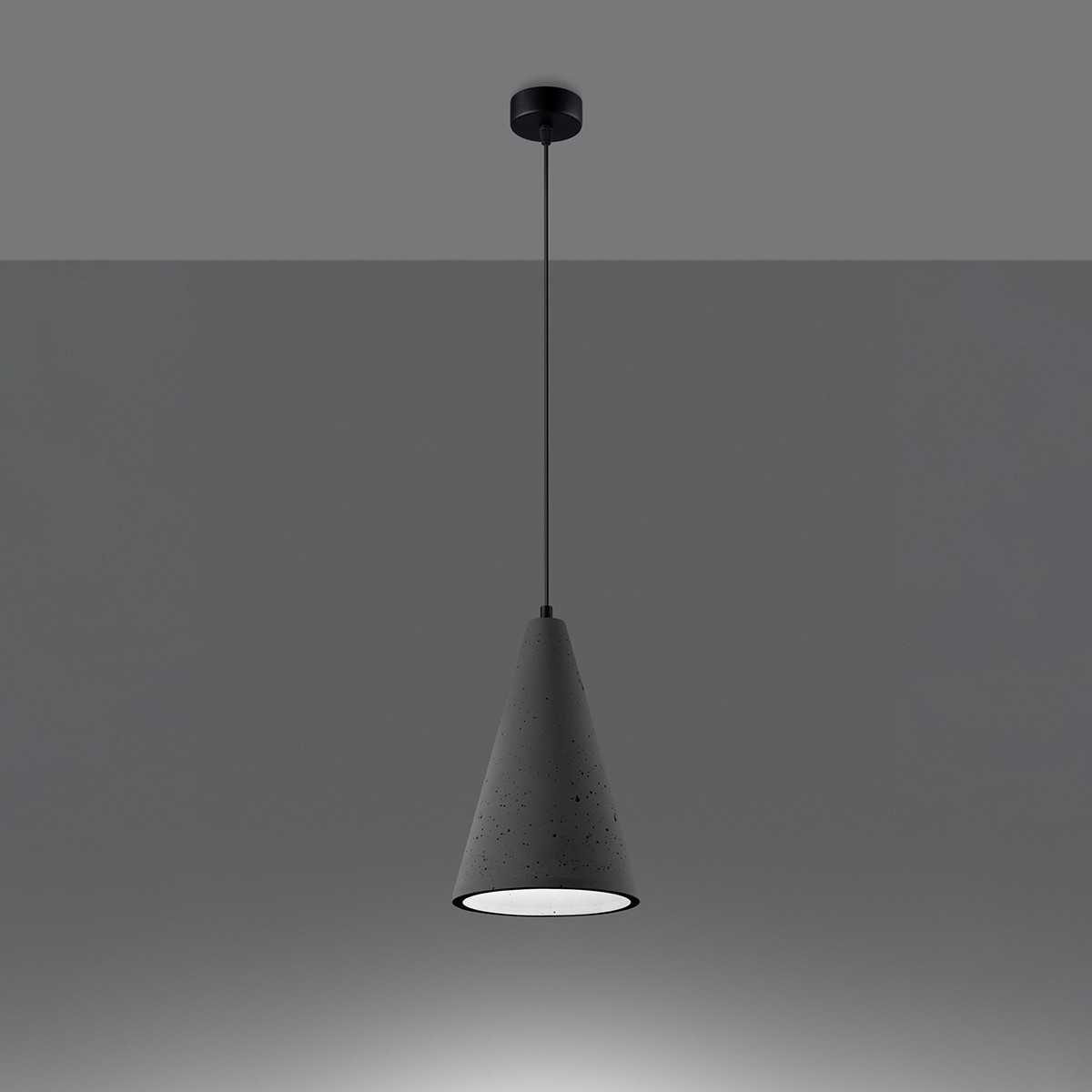 Lampa wisząca LODGE kolor czarny / szary SOLLUX LIGHTING polska produkcja