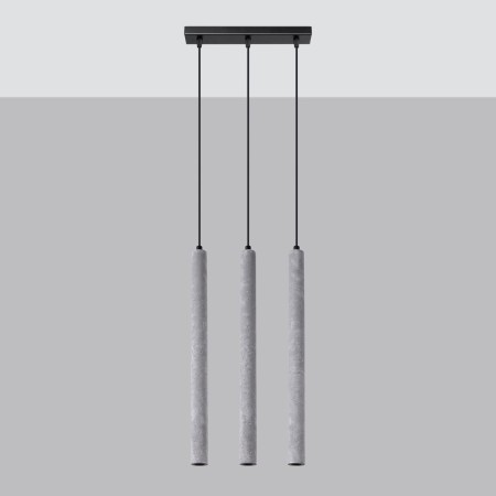 Lampa wisząca PASTELO kolor szary SOLLUX LIGHTING polska produkcja