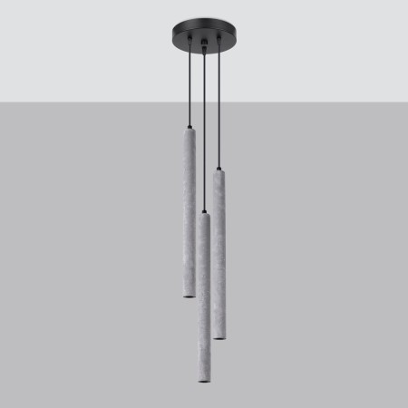 Lampa wisząca PASTELO kolor szary SOLLUX LIGHTING polska produkcja