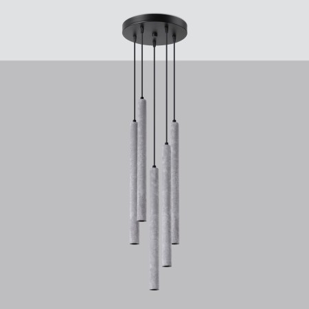 Lampa wisząca PASTELO kolor szary SOLLUX LIGHTING polska produkcja