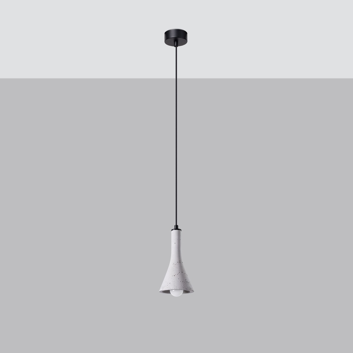 Lampa wisząca REA kolor szary SOLLUX LIGHTING polska produkcja