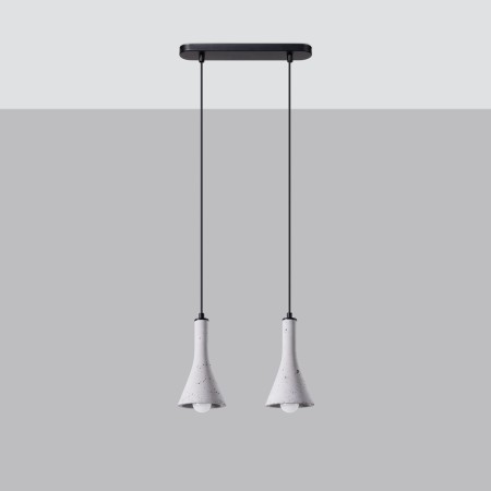 Lampa wisząca REA kolor szary SOLLUX LIGHTING polska produkcja