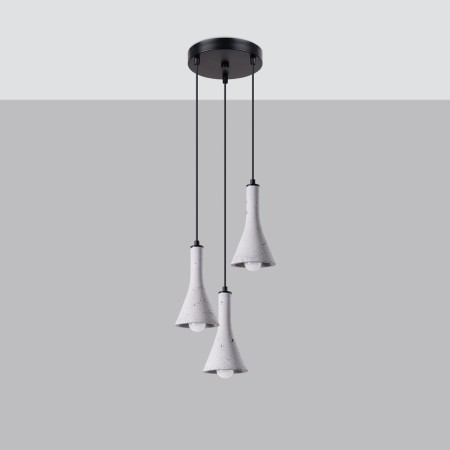 Lampa wisząca REA kolor szary SOLLUX LIGHTING polska produkcja