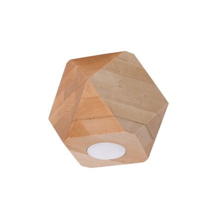 Plafon WOODY kolor naturalne drewno SOLLUX LIGHTING polska produkcja