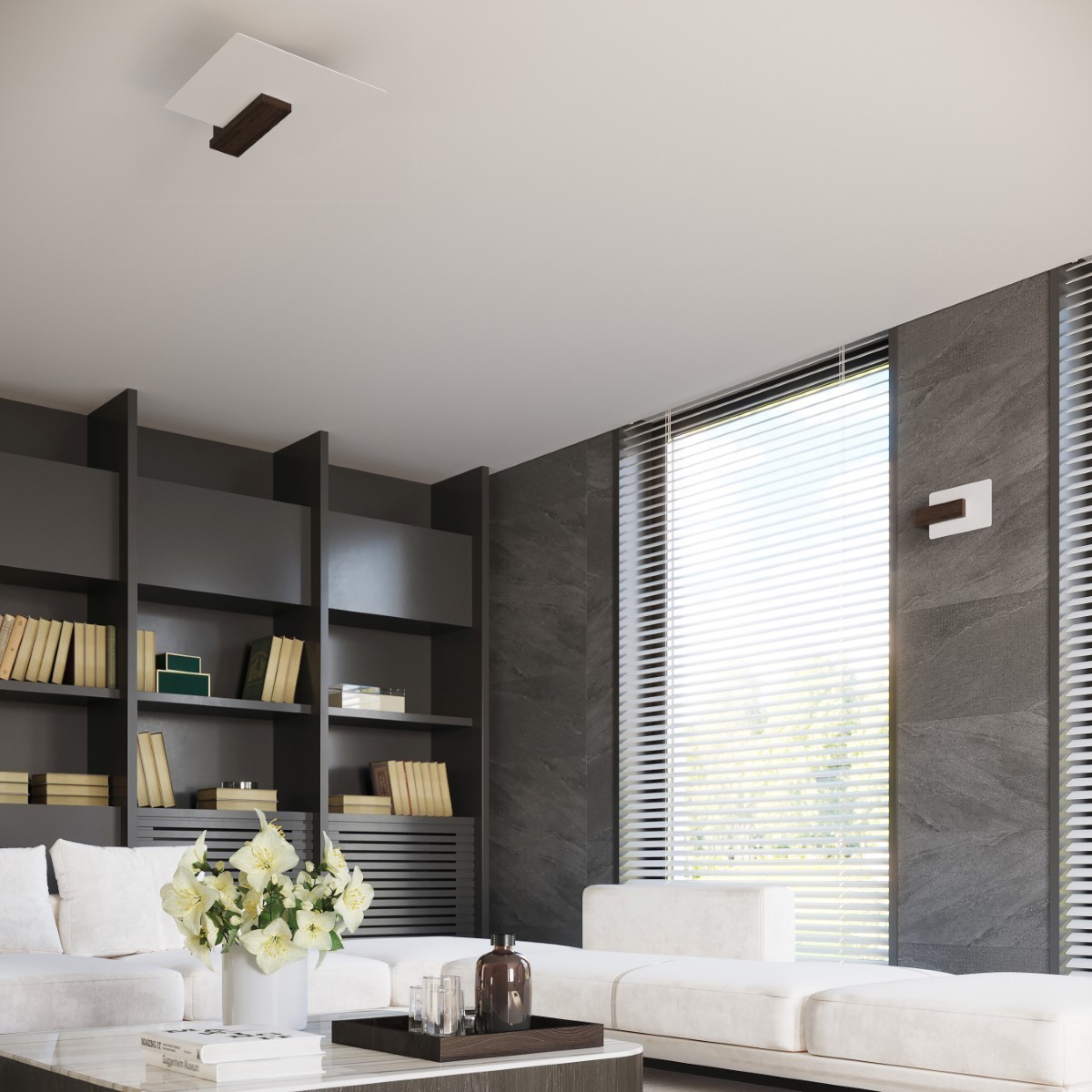 Plafon LAPPO kolor wenge SOLLUX LIGHTING polska produkcja