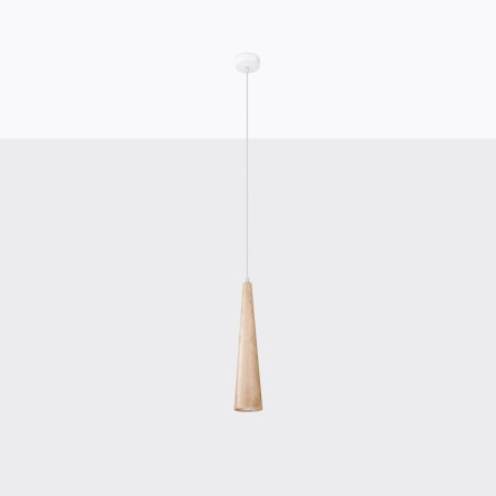 Lampa wisząca SULA kolor naturalne drewno SOLLUX LIGHTING polska produkcja