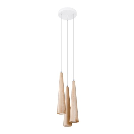 Lampa wisząca SULA kolor naturalne drewno SOLLUX LIGHTING polska produkcja