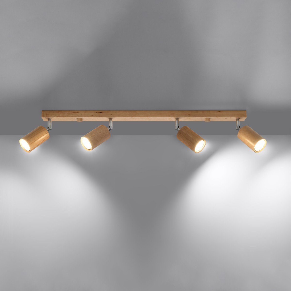 Plafon BERG kolor dąb SOLLUX LIGHTING polska produkcja