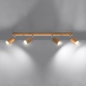 Plafon BERG kolor dąb SOLLUX LIGHTING polska produkcja