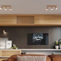 Plafon BERG kolor dąb SOLLUX LIGHTING polska produkcja