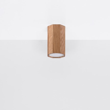 Plafon ZEKE kolor dąb SOLLUX LIGHTING polska produkcja
